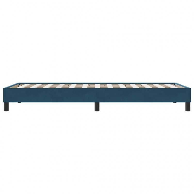 Łóżko typu Box Spring bez materaca Ciemnoniebieskie 100x210 cm
