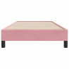 Łóżko Box Spring bez materaca Różowe 100x210 cm Aksamit