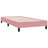 Łóżko Box Spring bez materaca Różowe 100x210 cm Aksamit