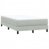 Łóżko Box Spring bez materaca Jasnoszary 120x210 cm Aksamit