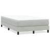 Łóżko Box Spring bez materaca Jasnoszary 120x210 cm Aksamit