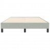 Łóżko Box Spring bez materaca Jasnoszary 120x210 cm Aksamit