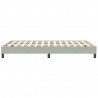 Łóżko Box Spring bez materaca Jasnoszary 120x210 cm Aksamit