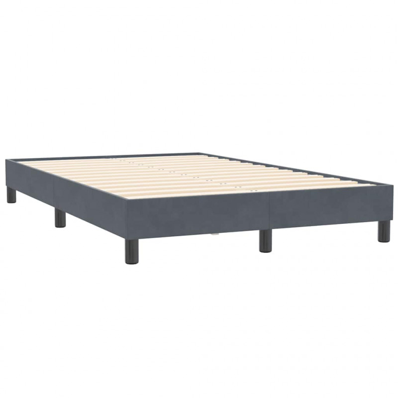 Łóżko typu Box Spring bez materaca Ciemnoszary 120x210 cm