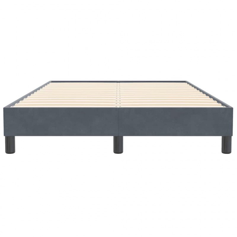 Łóżko typu Box Spring bez materaca Ciemnoszary 120x210 cm