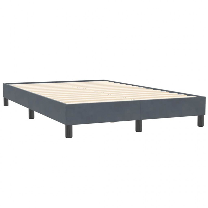 Łóżko typu Box Spring bez materaca Ciemnoszary 120x210 cm