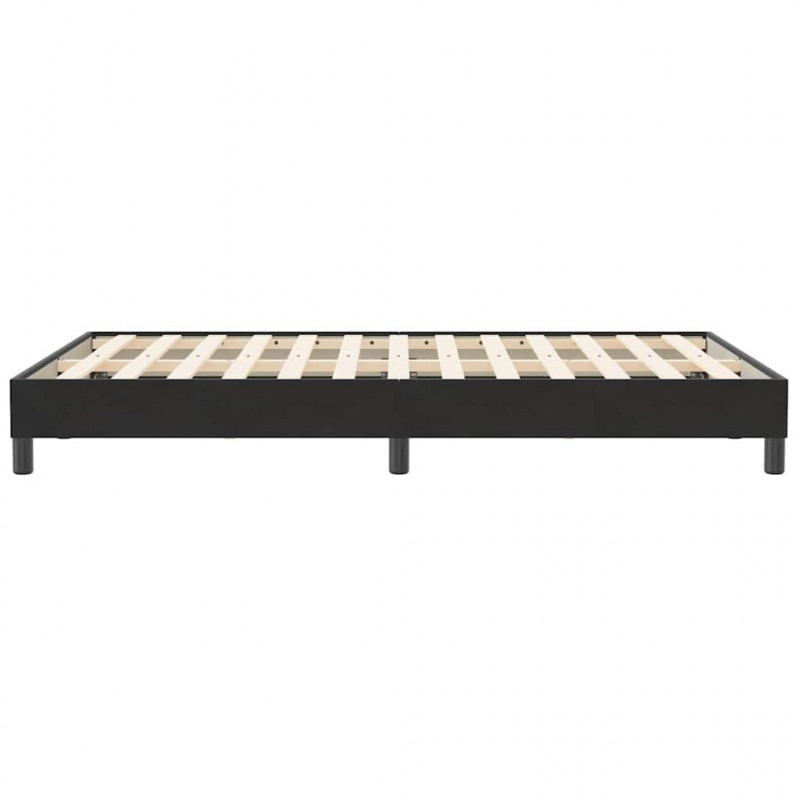 Łóżko Box Spring bez materaca Czarne 120x210 cm Aksamit