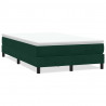 Łóżko typu Box Spring bez materaca Ciemnozielone 120x210 cm