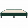 Łóżko typu Box Spring bez materaca Ciemnozielone 120x210 cm