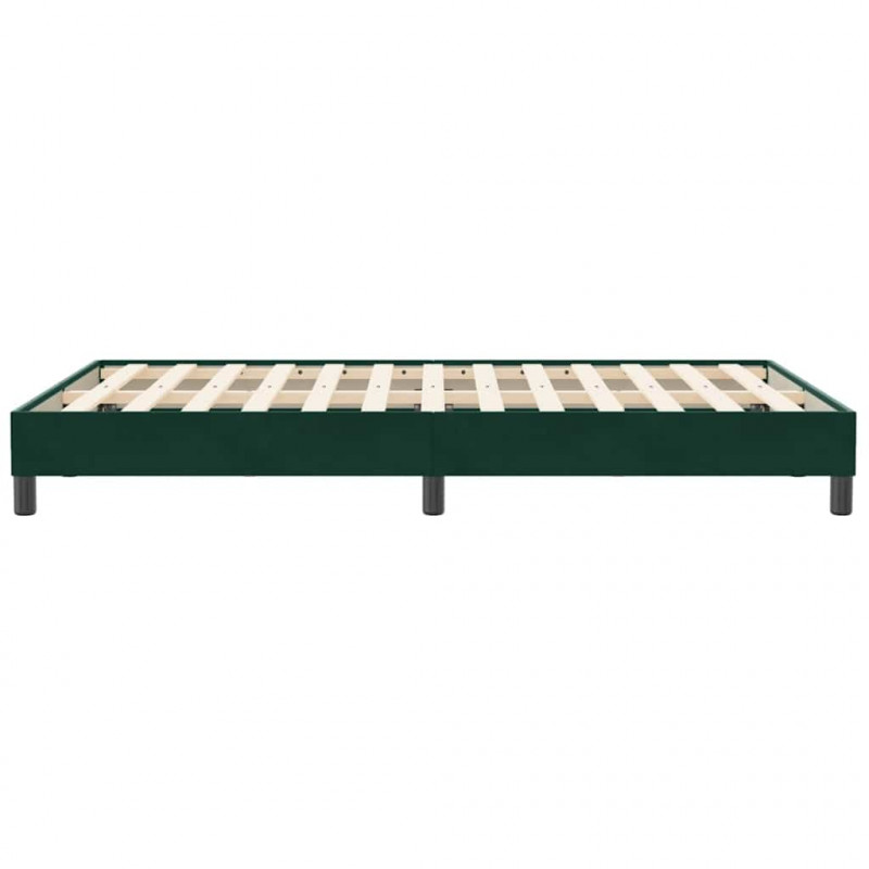Łóżko typu Box Spring bez materaca Ciemnozielone 120x210 cm