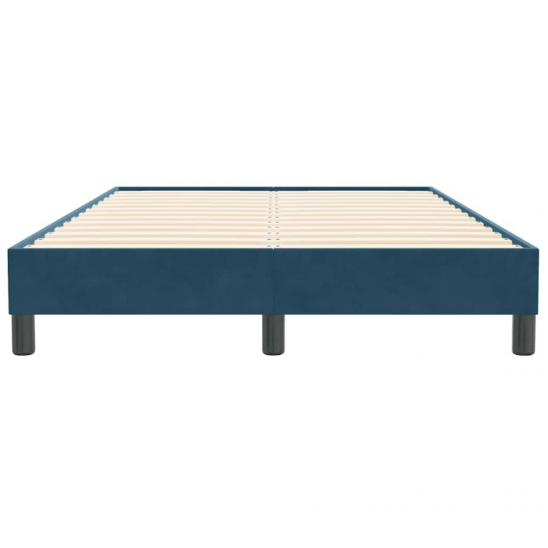 Łóżko typu Box Spring bez materaca Ciemnoniebieskie 120x210 cm