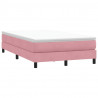 Łóżko Box Spring bez materaca Różowe 120x210 cm Aksamit