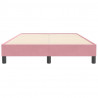 Łóżko Box Spring bez materaca Różowe 120x210 cm Aksamit