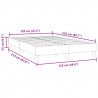 Łóżko Box Spring bez materaca Różowe 120x210 cm Aksamit