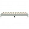 Łóżko Box Spring bez materaca Jasnoszary 140x210 cm Aksamit