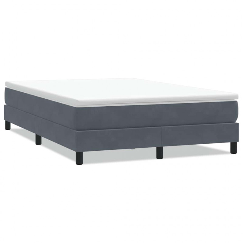 Łóżko typu Box Spring bez materaca Ciemnoszary 140x210 cm