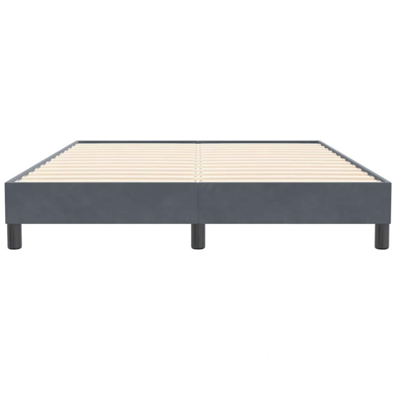 Łóżko typu Box Spring bez materaca Ciemnoszary 140x210 cm