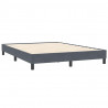 Łóżko typu Box Spring bez materaca Ciemnoszary 140x210 cm