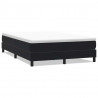 Łóżko Box Spring bez materaca Czarne 140x210 cm Aksamit