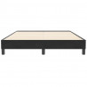 Łóżko Box Spring bez materaca Czarne 140x210 cm Aksamit