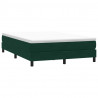 Łóżko typu Box Spring bez materaca Ciemnozielone 140x210 cm