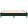 Łóżko typu Box Spring bez materaca Ciemnozielone 140x210 cm