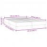 Łóżko Box Spring bez materaca Różowe 140x210 cm Aksamit