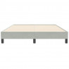 Łóżko Box Spring bez materaca Jasnoszary 160x210 cm Aksamit