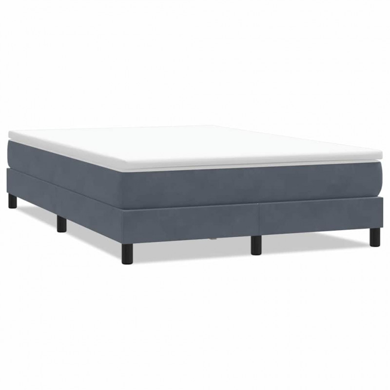 Łóżko typu Box Spring bez materaca Ciemnoszary 160x210 cm