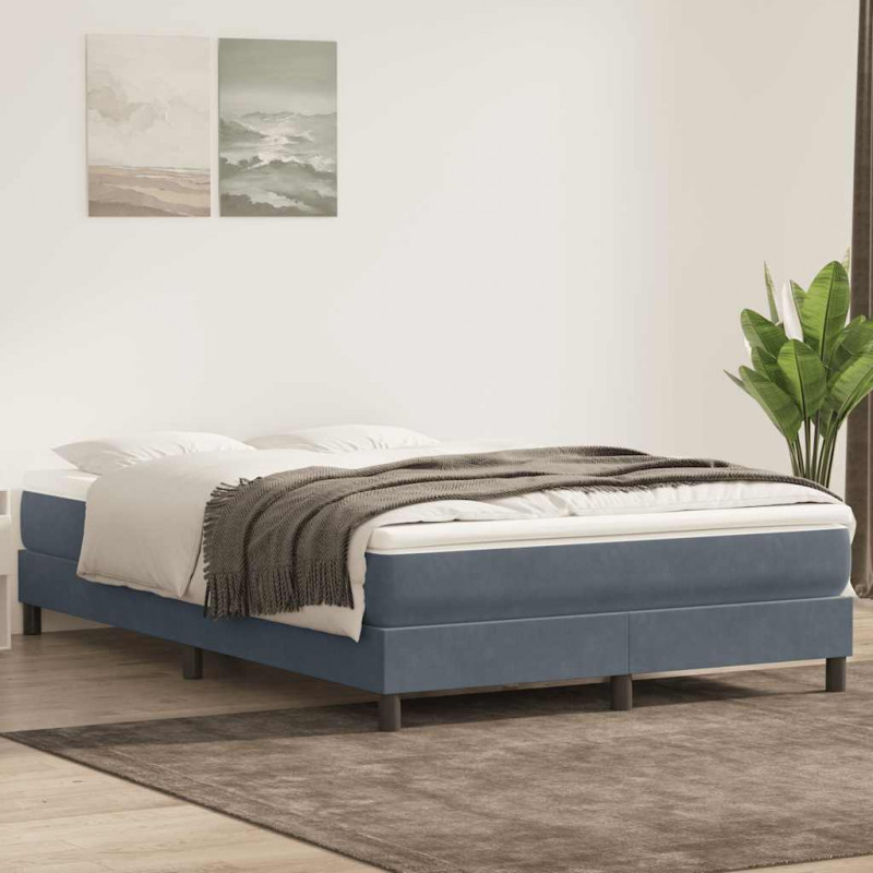 Łóżko typu Box Spring bez materaca Ciemnoszary 160x210 cm