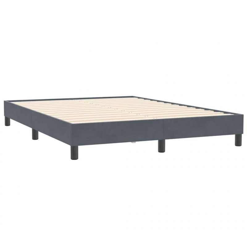 Łóżko typu Box Spring bez materaca Ciemnoszary 160x210 cm