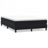 Łóżko Box Spring bez materaca Czarne 160x210 cm Aksamit
