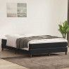 Łóżko Box Spring bez materaca Czarne 160x210 cm Aksamit
