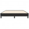 Łóżko Box Spring bez materaca Czarne 160x210 cm Aksamit