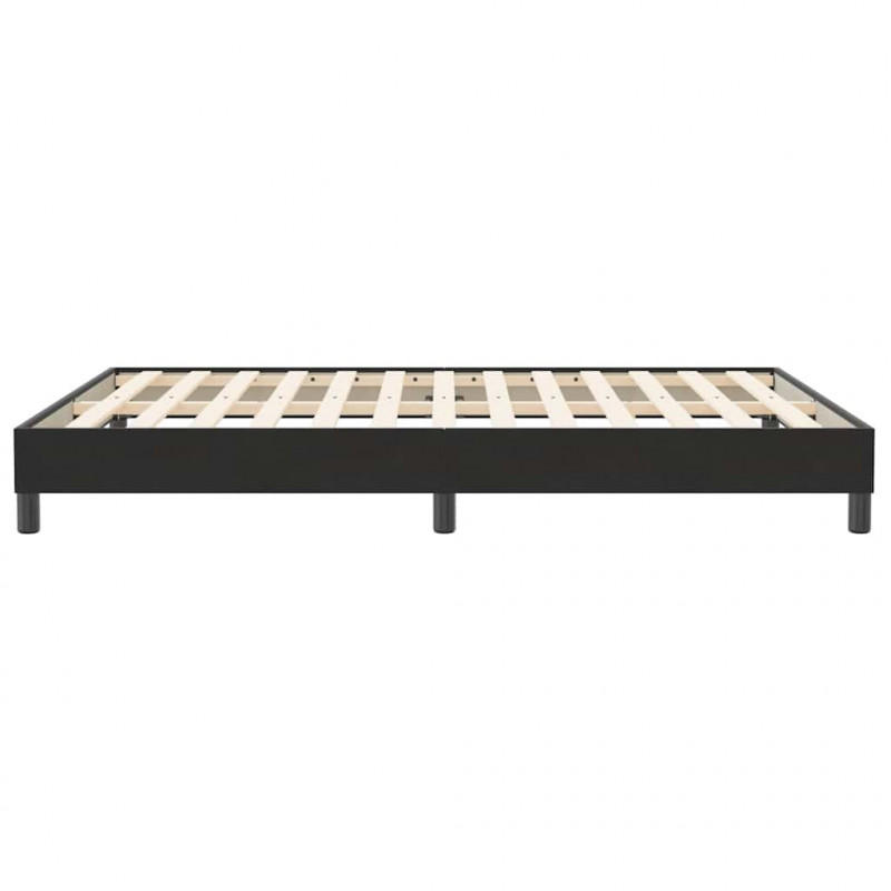Łóżko Box Spring bez materaca Czarne 160x210 cm Aksamit
