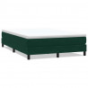 Łóżko typu Box Spring bez materaca Ciemnozielone 160x210 cm
