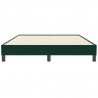 Łóżko typu Box Spring bez materaca Ciemnozielone 160x210 cm