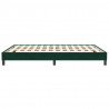 Łóżko typu Box Spring bez materaca Ciemnozielone 160x210 cm