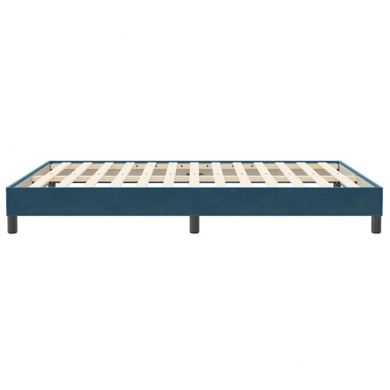 Łóżko typu Box Spring bez materaca Ciemnoniebieskie 160x210 cm