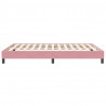 Łóżko typu Box Spring bez materaca Różowe 160x210 cm Aksamit