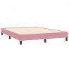 Łóżko typu Box Spring bez materaca Różowe 160x210 cm Aksamit