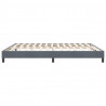 Łóżko Box Spring bez materaca Ciemnoszary 180x210 cm Aksamit
