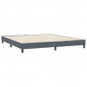 Łóżko Box Spring bez materaca Ciemnoszary 180x210 cm Aksamit