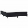 Łóżko Box Spring bez materaca Czarne 180x210 cm Aksamit