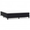 Łóżko Box Spring bez materaca Czarne 180x210 cm Aksamit