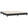 Łóżko Box Spring bez materaca Czarne 180x210 cm Aksamit