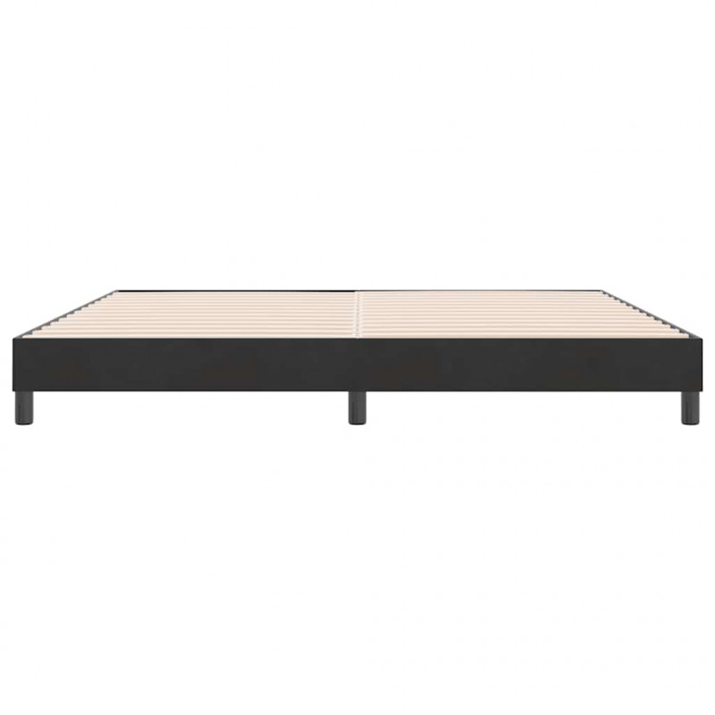 Łóżko Box Spring bez materaca Czarne 180x210 cm Aksamit
