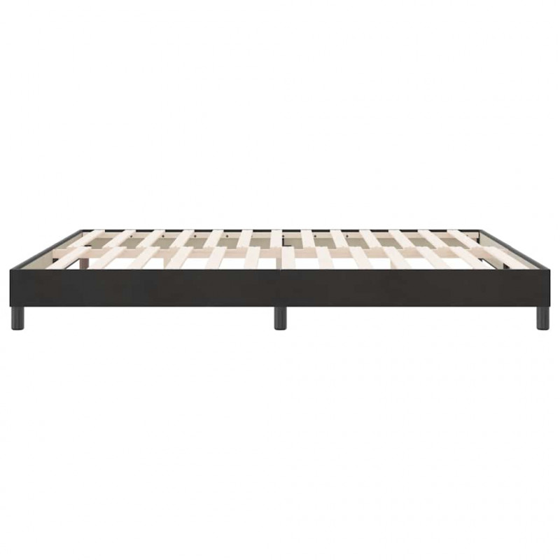 Łóżko Box Spring bez materaca Czarne 180x210 cm Aksamit