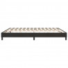 Łóżko Box Spring bez materaca Czarne 180x210 cm Aksamit