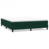 Łóżko typu Box Spring bez materaca Ciemnozielone 180x210 cm